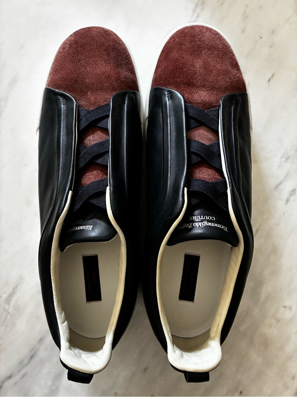 NWOB Ermenegildo Zegna Couture Triple Stitch Sneakers - Picture 2 of 7